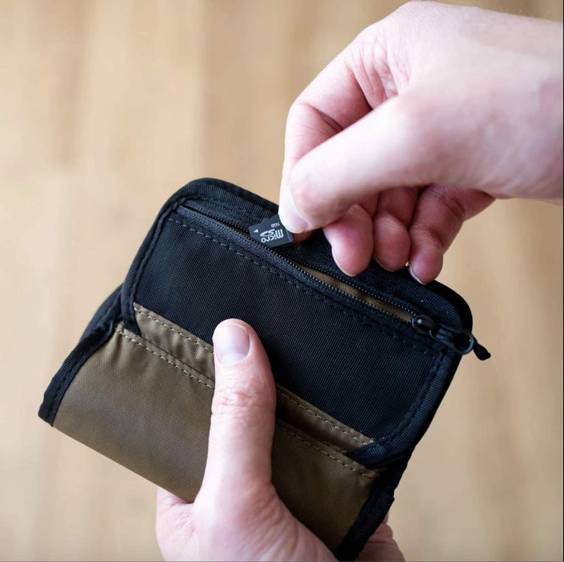 NOMATIC McKinnon Memory Card Case - Durable SD Memory Card Holder, Fits 6 SD & 2 C-Fast Cards with Zipper Pocket for Mini-SD - Image 4